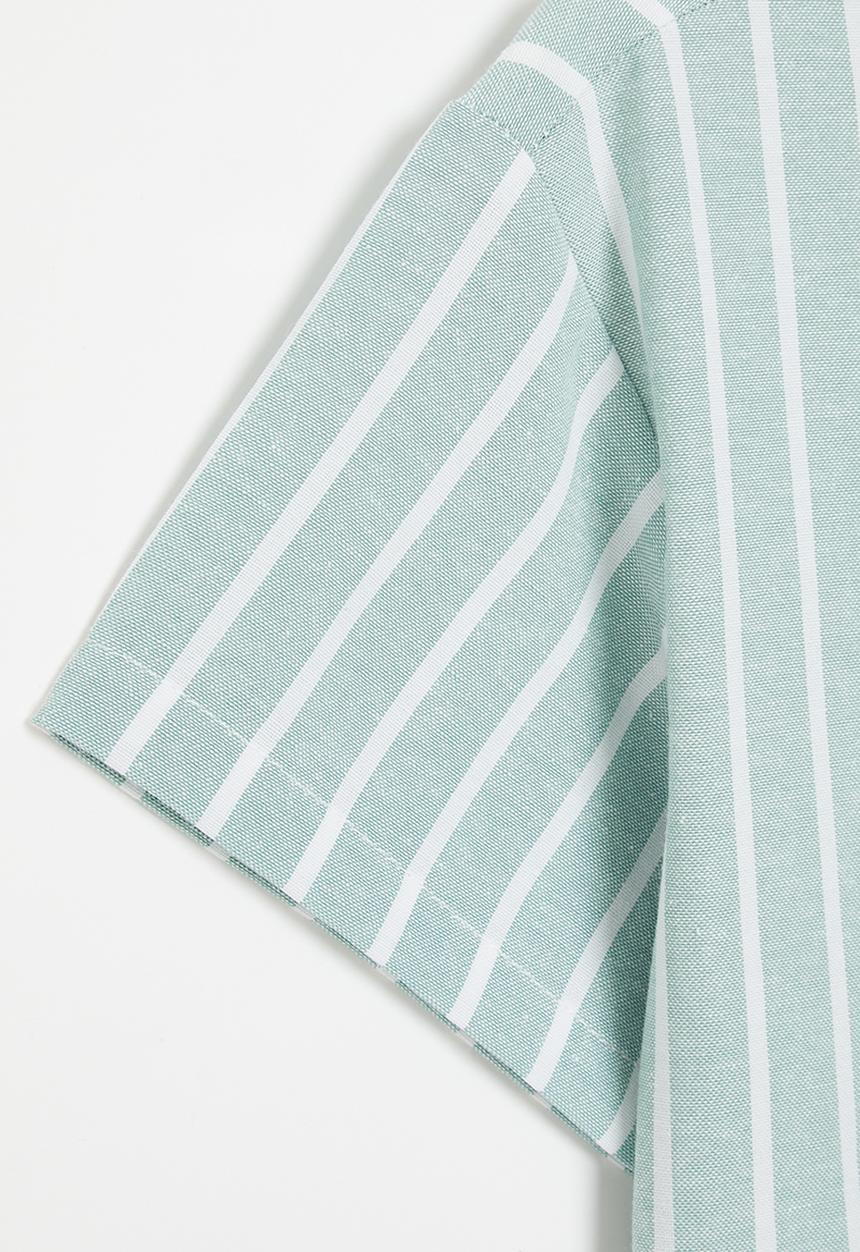 Pop Candy - Stripe shirt - blue & white