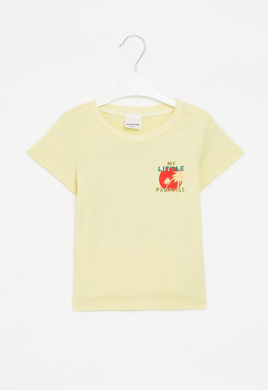 Pop Candy - Printed tee - yellow