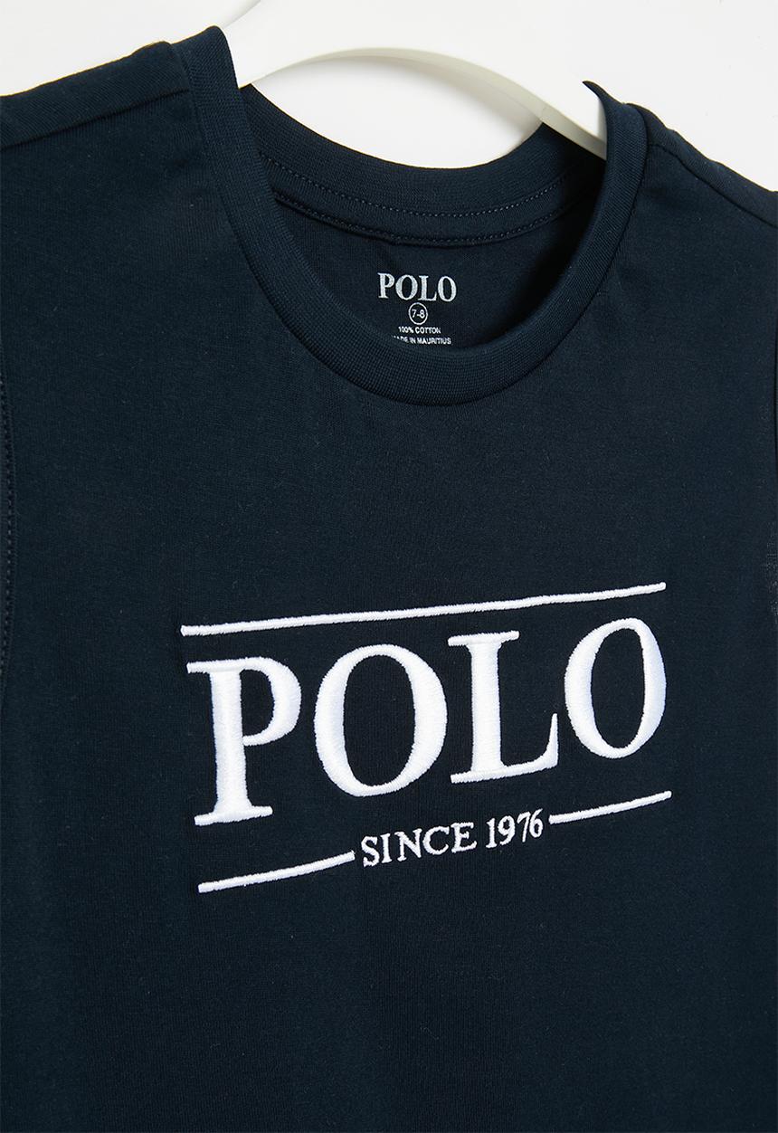 POLO - Boys printed vest - navy