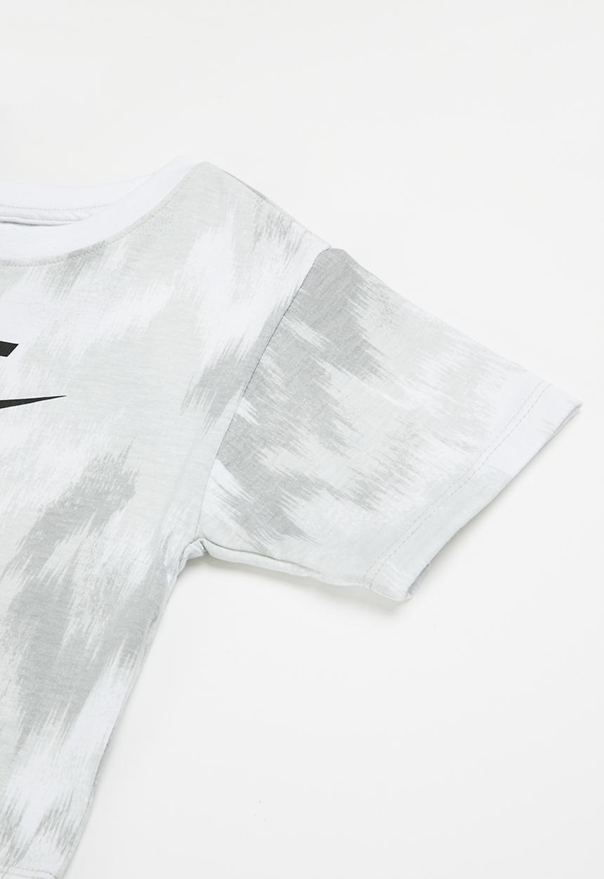 Nike - Nkg boxy tee & bike short set - black & grey