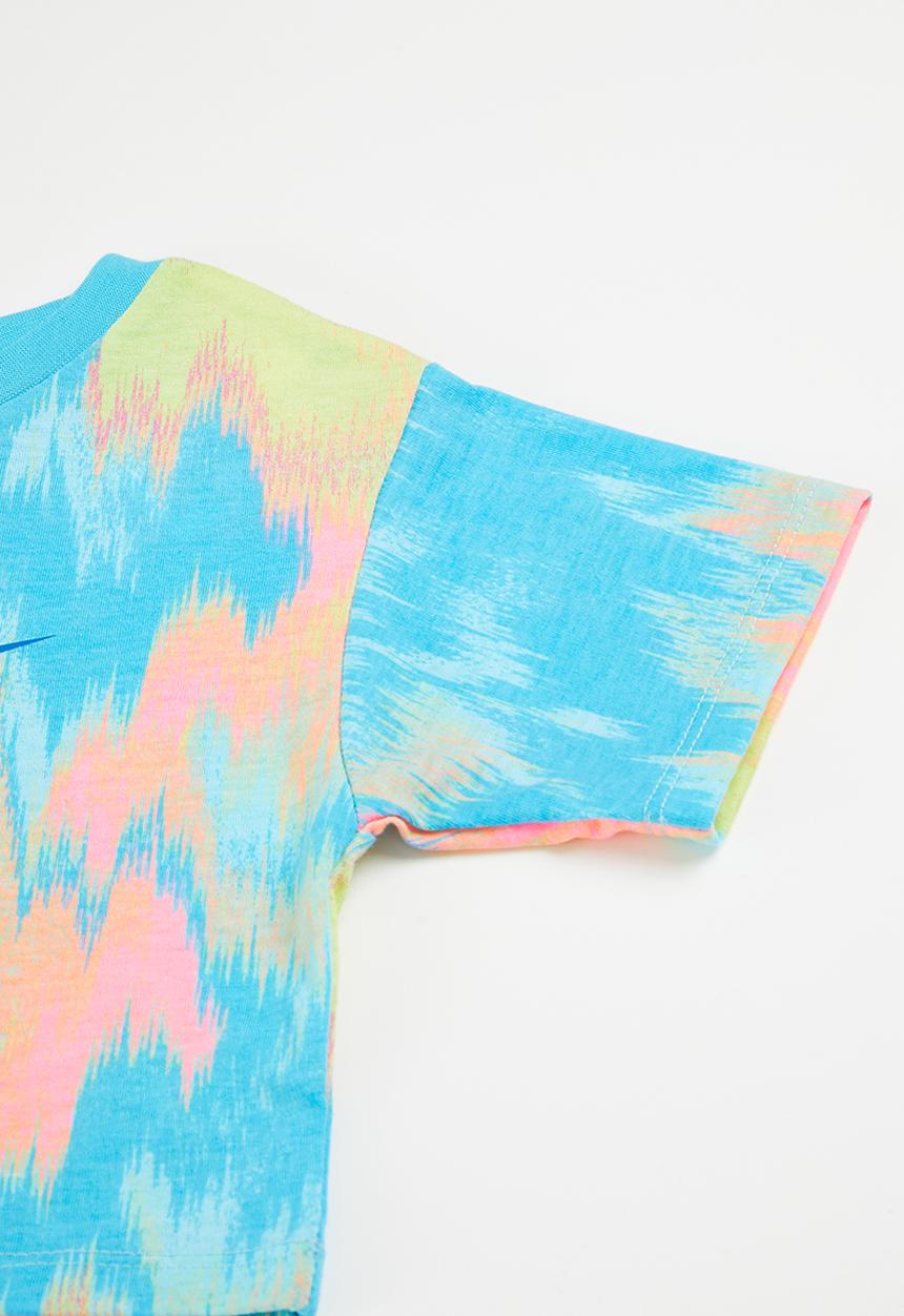 Nike - Nkg boxy tee & bike short set - baltic blue