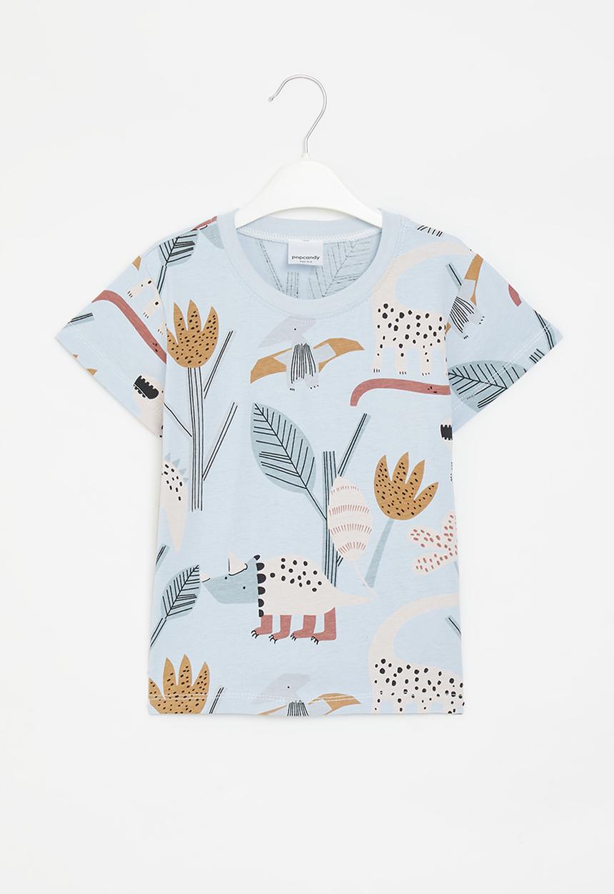 Pop Candy - Boys round neck short sleeve tee - blue