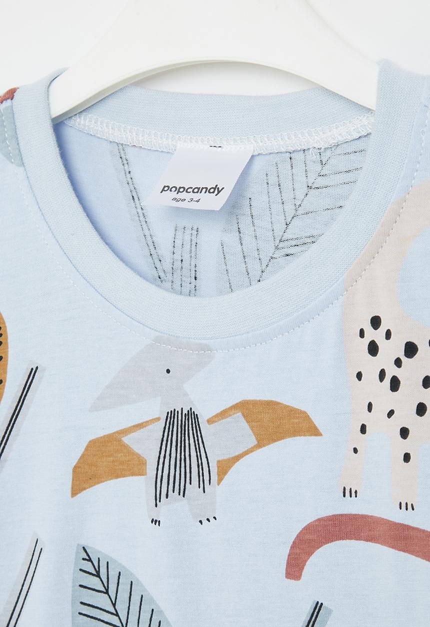 Pop Candy - Boys round neck short sleeve tee - blue