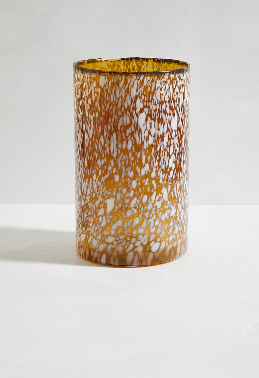 Sixth Floor - Speckled glass vase - multi