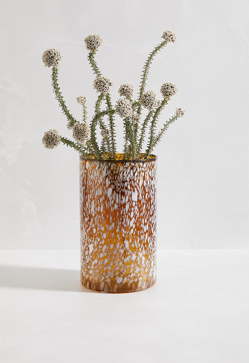 Sixth Floor - Speckled glass vase - multi
