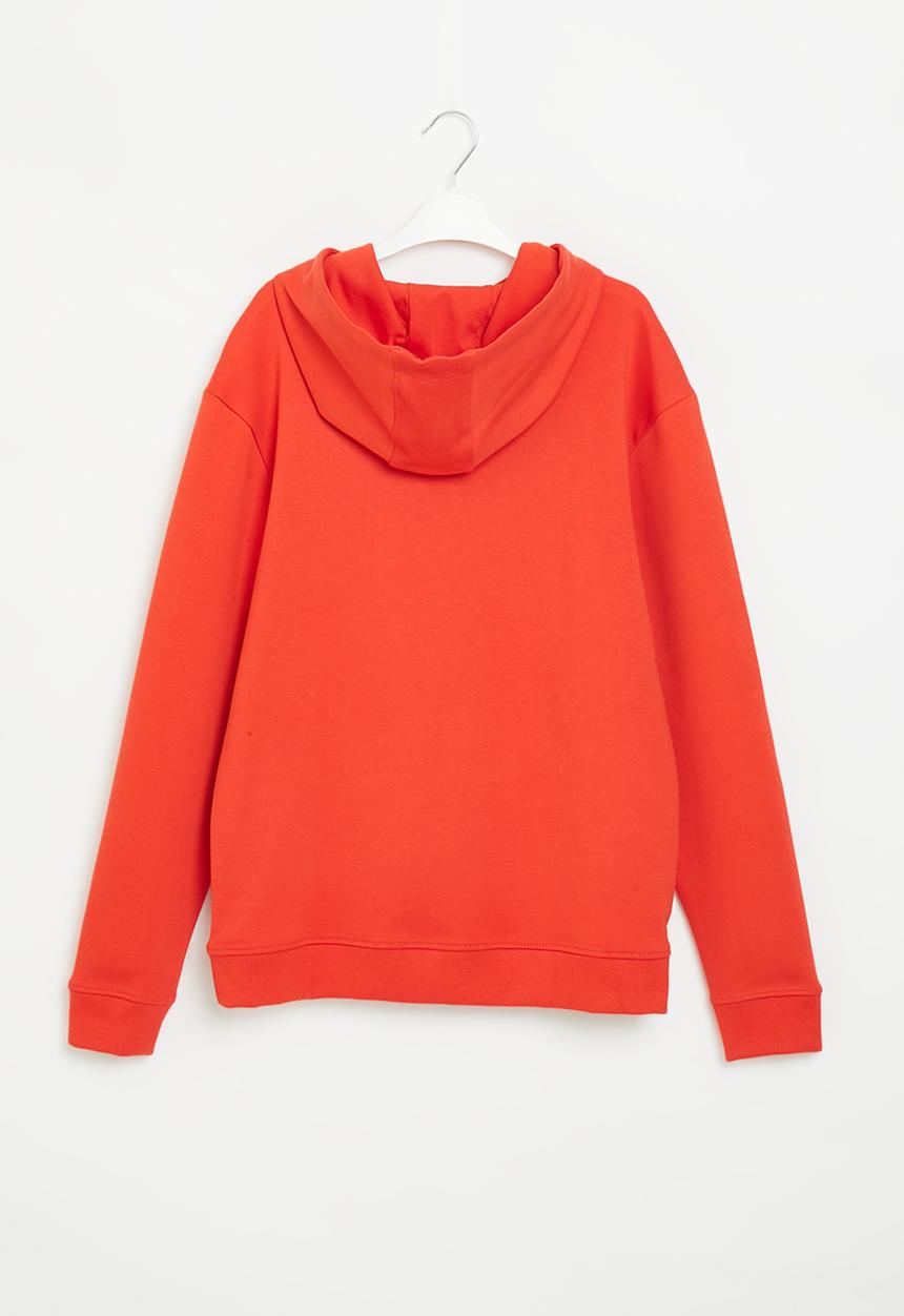 POLO - Boys hooded sweater - fire red