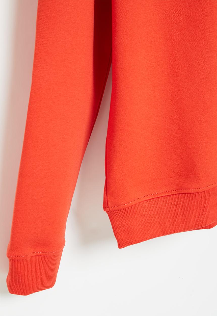 POLO - Boys hooded sweater - fire red