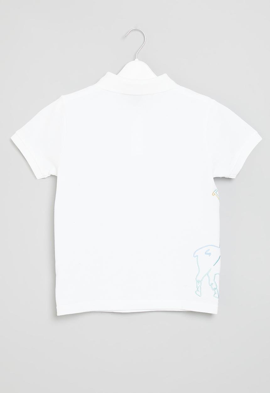 POLO - Girls short sleeve golfer - white