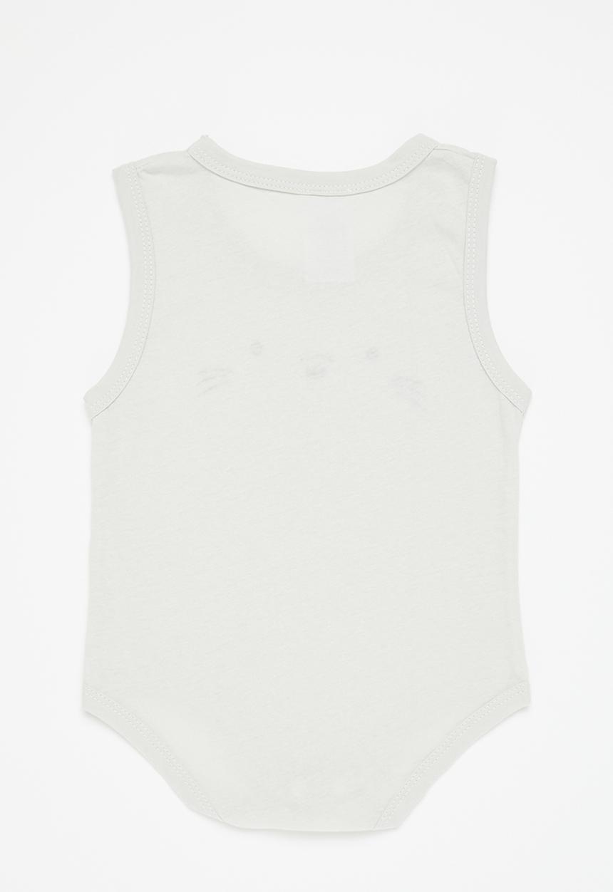 Pop Candy - Baby boys bodysuit - grey