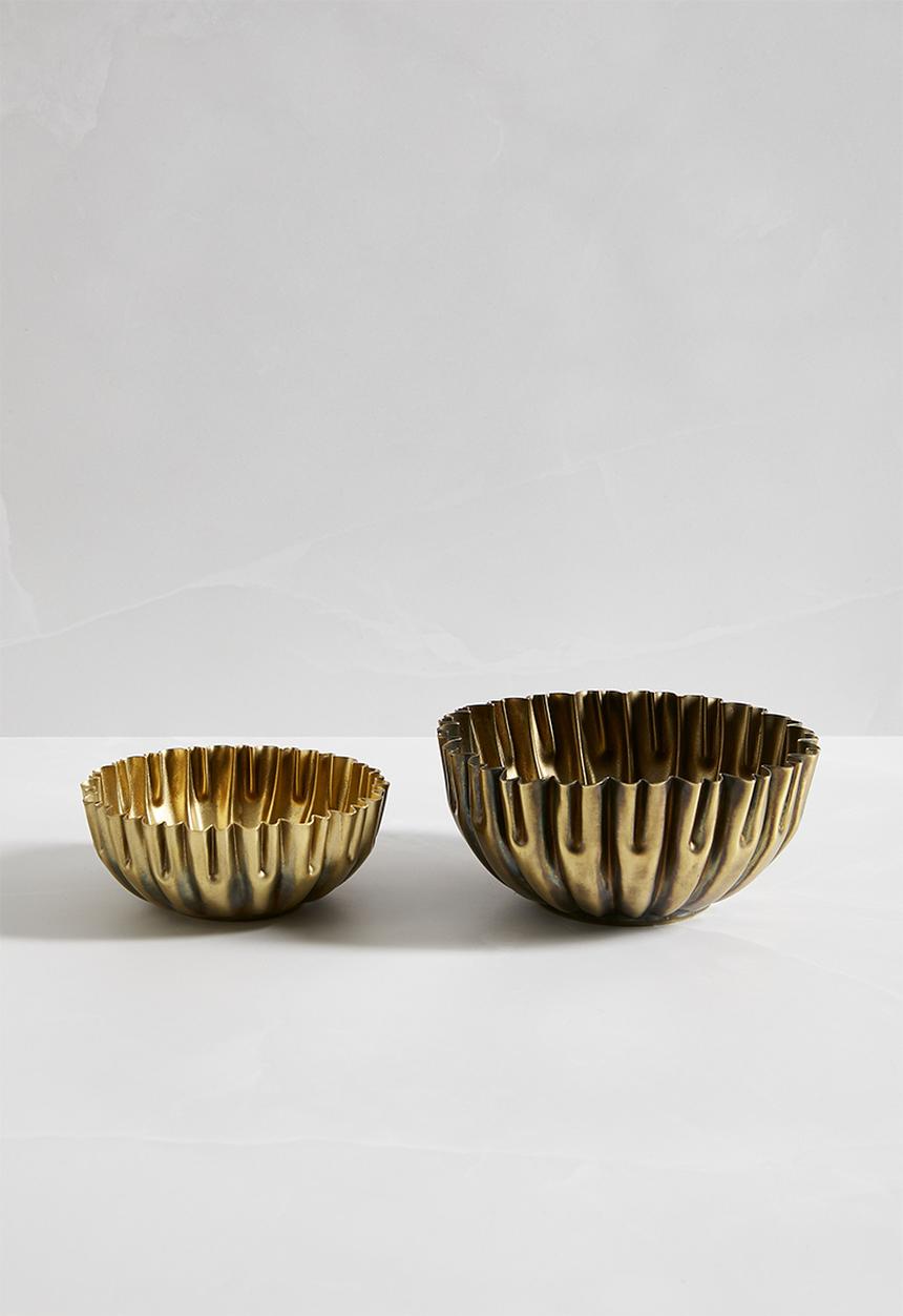 Sixth Floor - Ava trinket tray set of 2 - brass