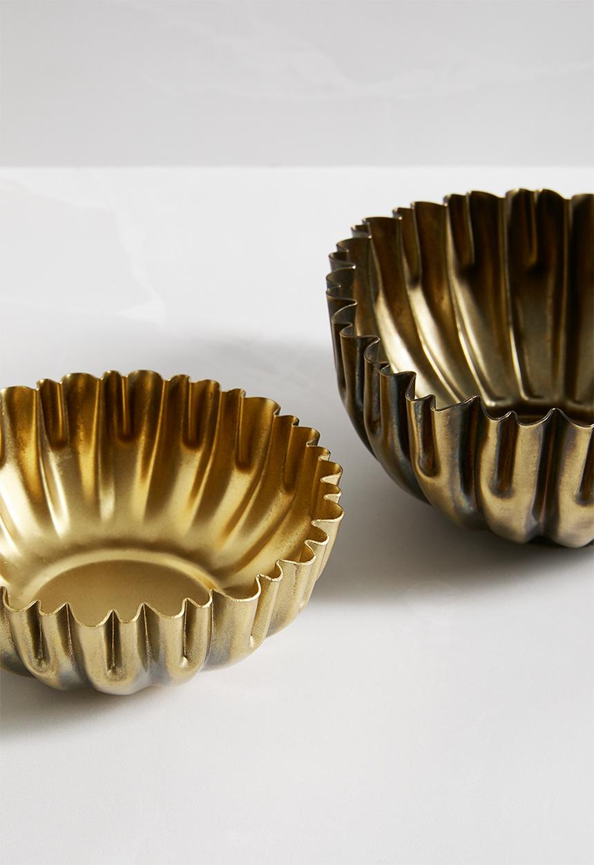 Sixth Floor - Ava trinket tray set of 2 - brass