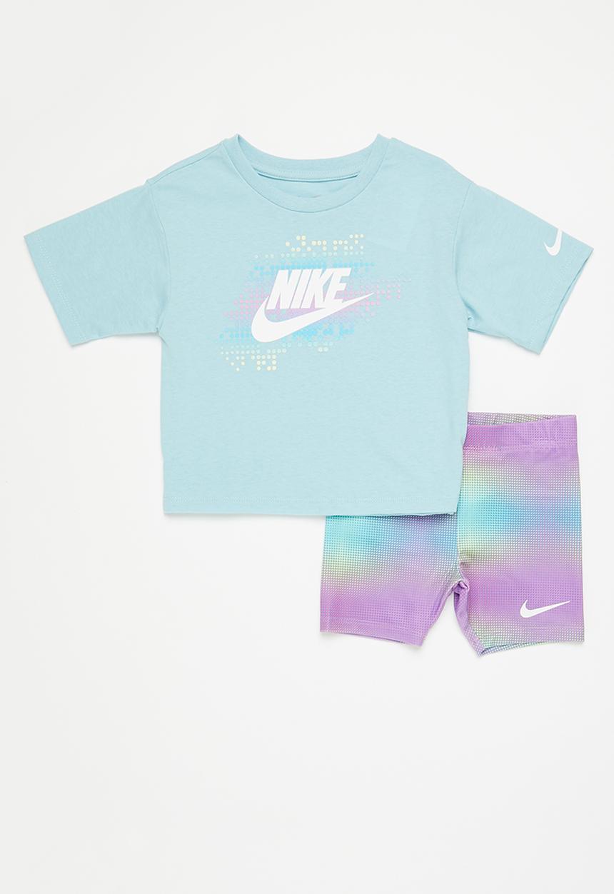 Nike - Nkg aop bike short set - rush fuchsia