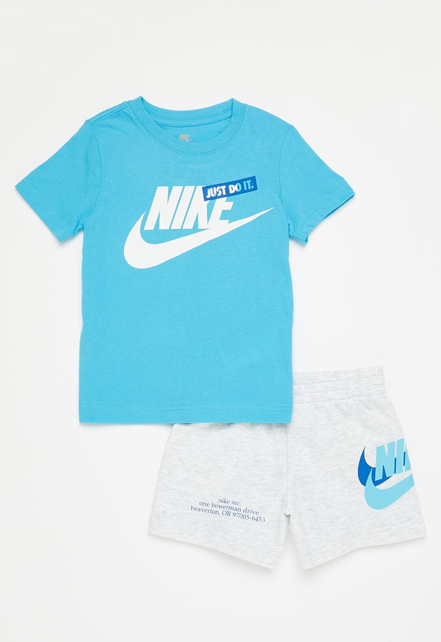 Nike - Nkn n nsw hbr icon short set - blue & grey