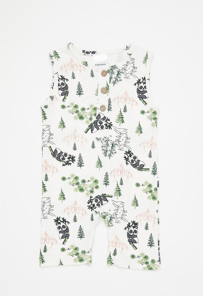 Pop Candy - Baby boys romper - white multi