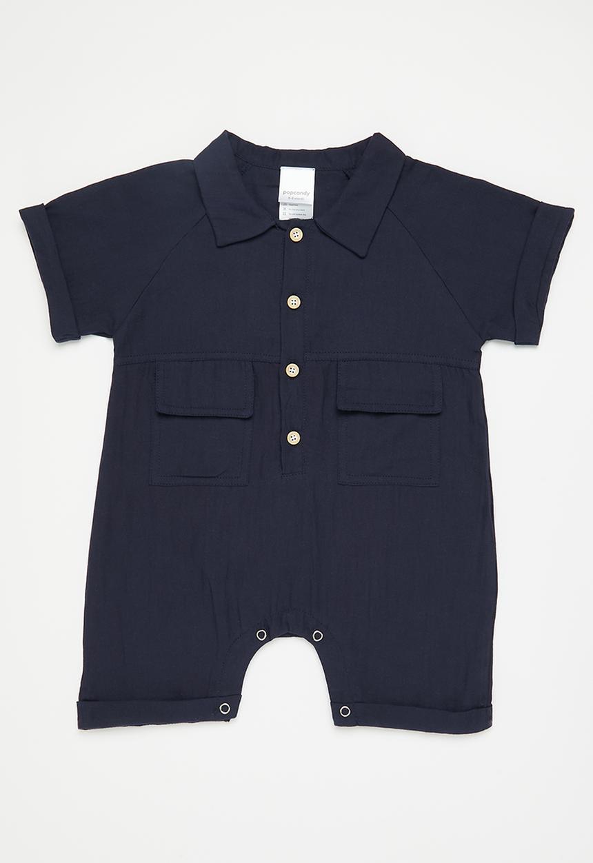Pop Candy - Golfer romper - navy