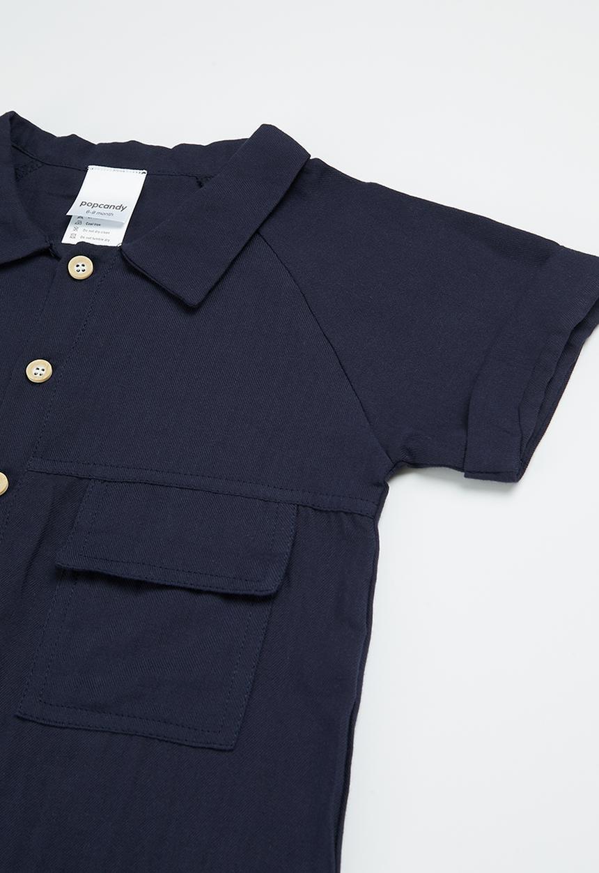 Pop Candy - Golfer romper - navy