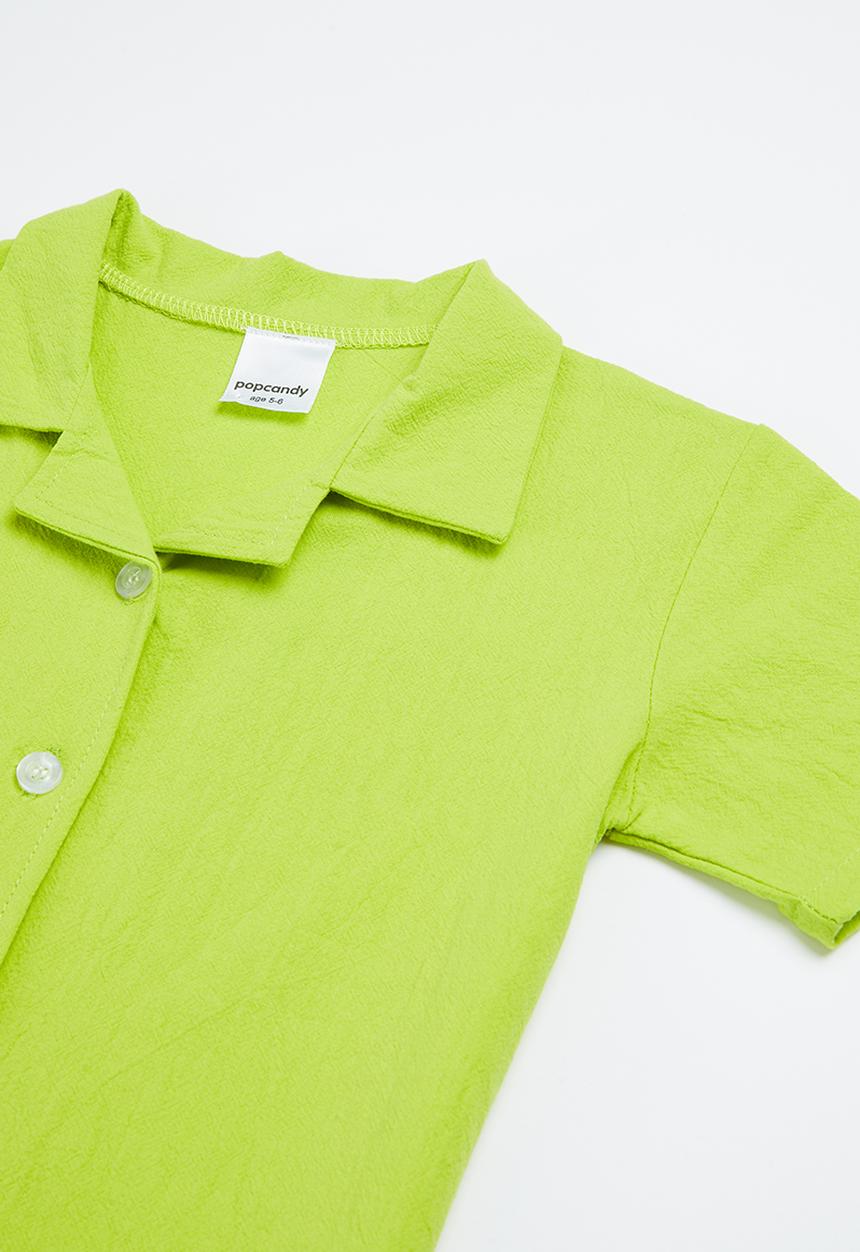 Pop Candy - Boys short and shirt set - green