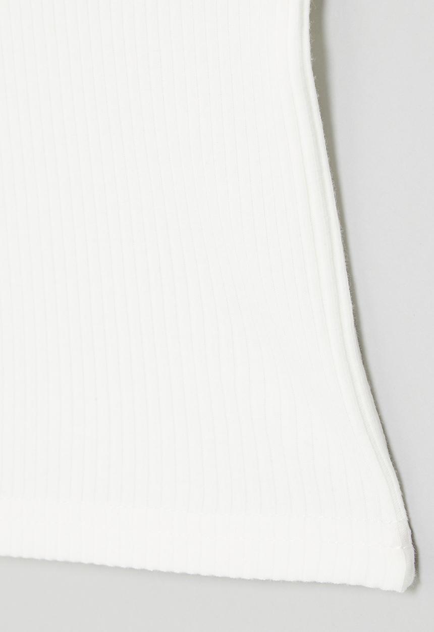 Pop Candy - Rib sleeveless top - white