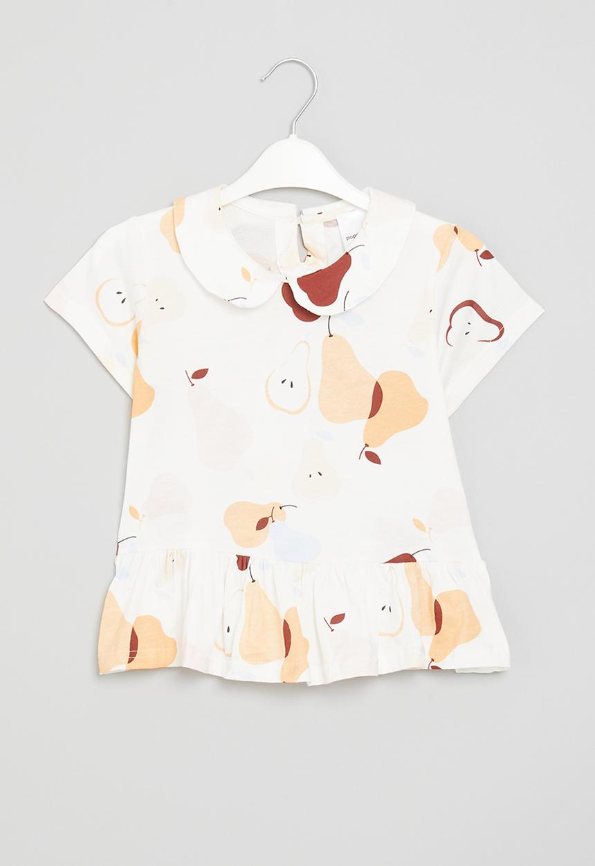 Pop Candy - Girls tiered top - white multi 