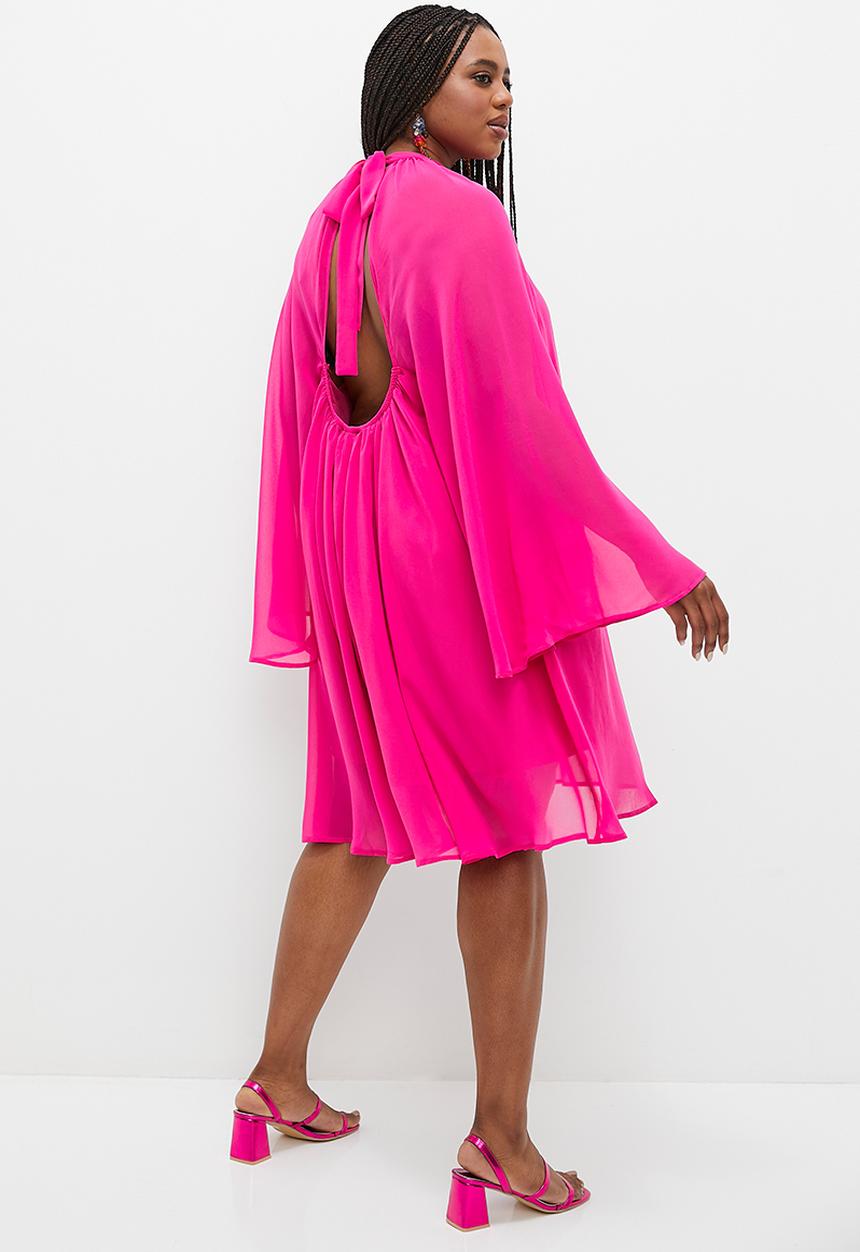 MILLA - Trapeze chiffon mini - magenta