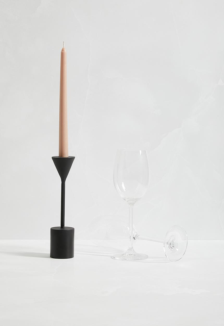 Sixth Floor - Frank candle holder - black