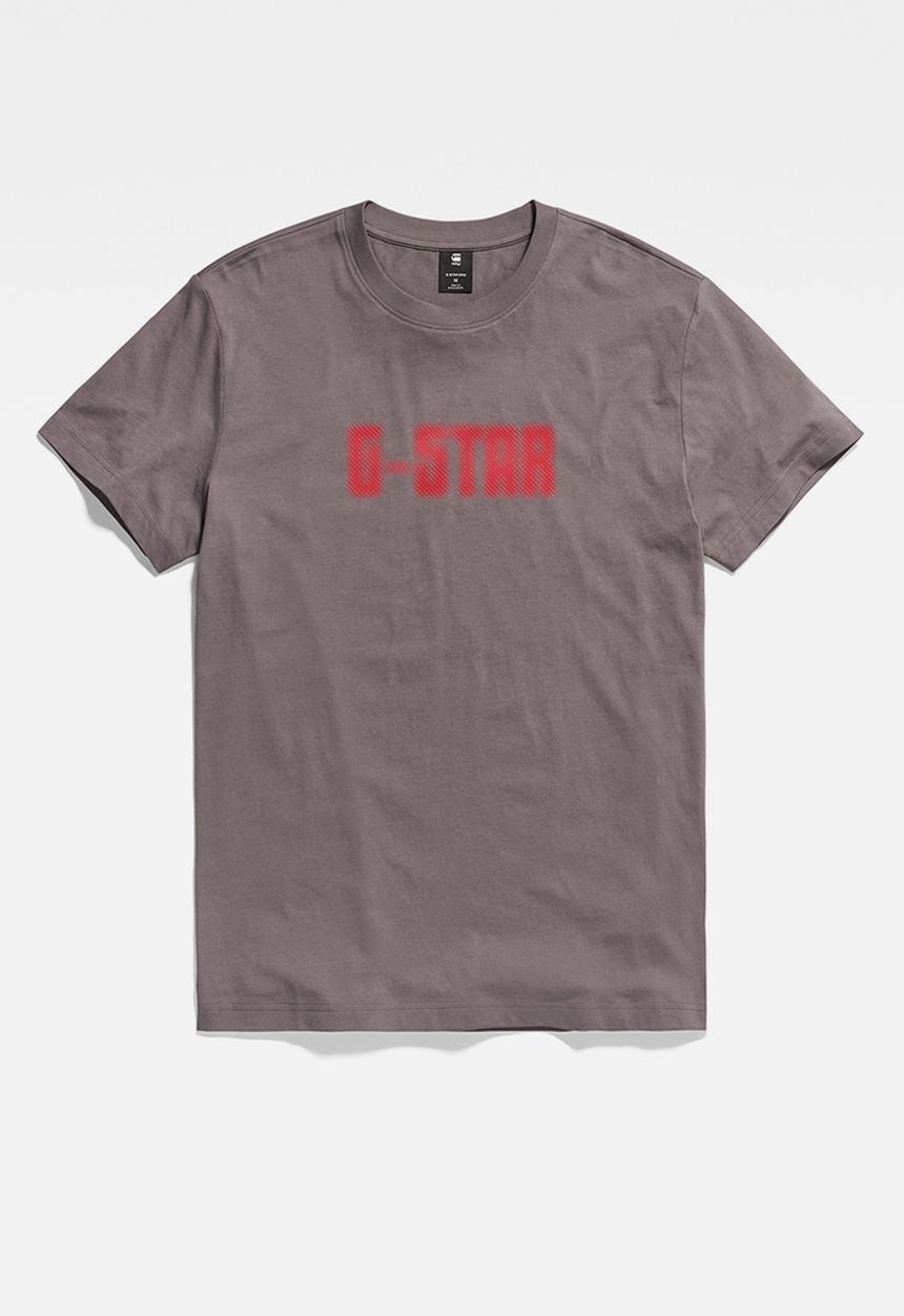 G-STAR - Dotted T-shirt compact jersey - rabbit