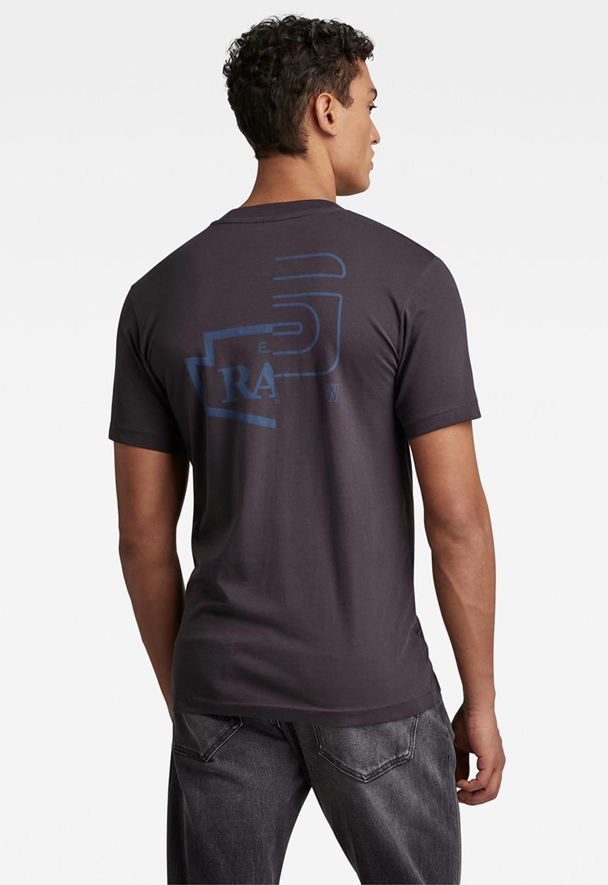 G-STAR - Multi gr slim T-shirt compact jersey - shadow