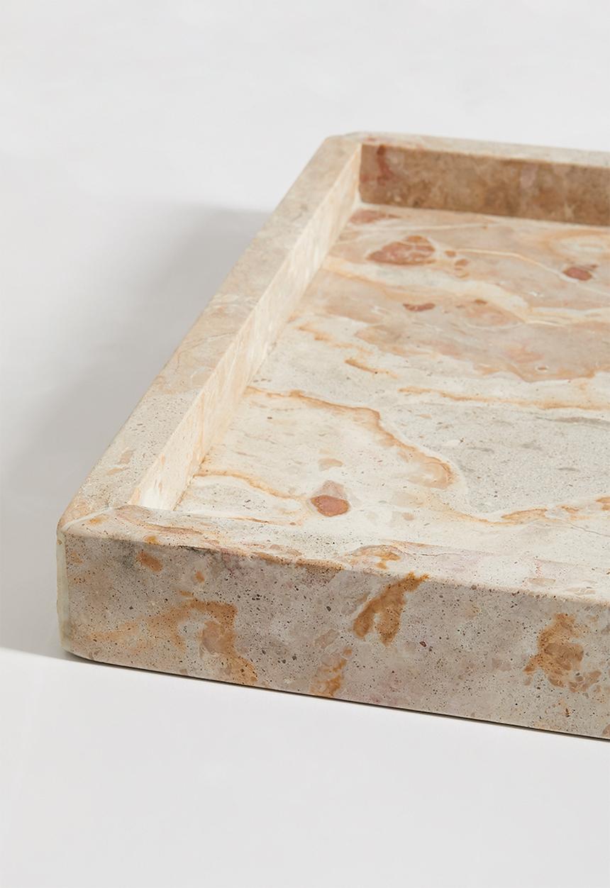 Sixth Floor - Panther drinks tray - beige