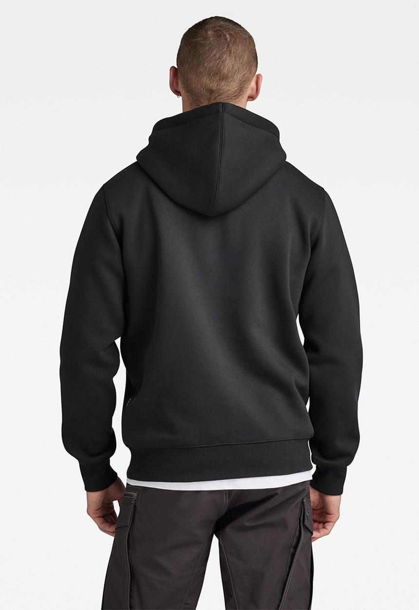 G-STAR - Autograph hooded dry ashor sweat - dk black