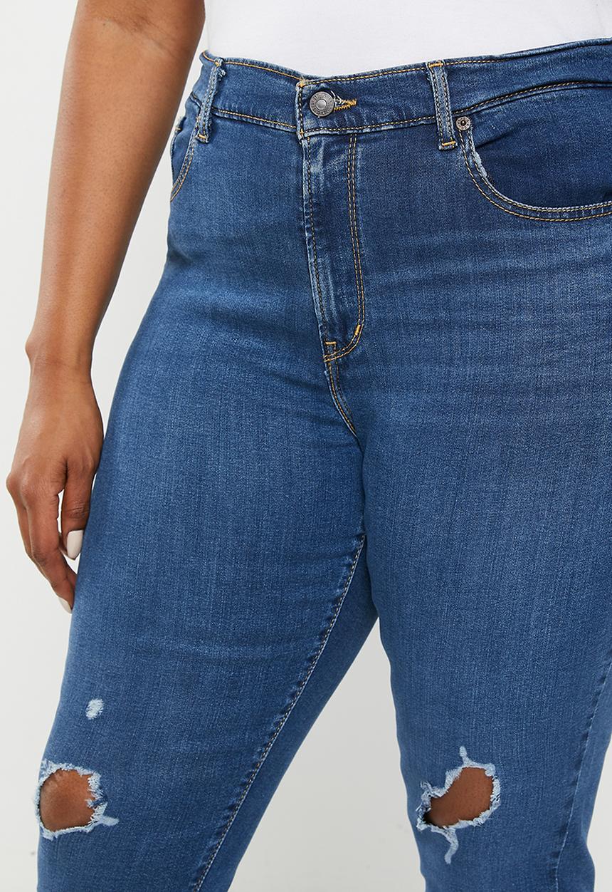 Levi’s® - Curvy hirise super skinny - lapis decibel