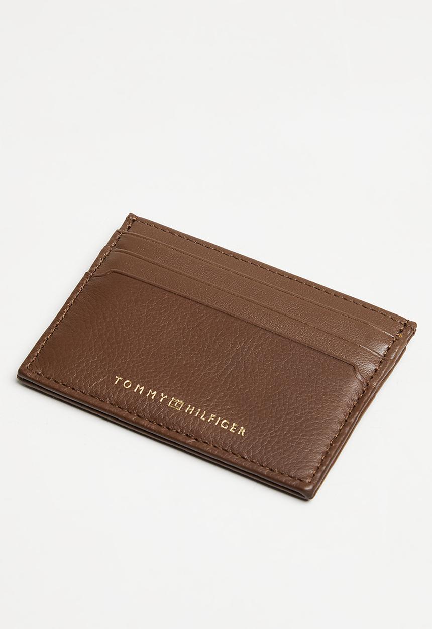 Tommy Hilfiger - Th premium leather cc holder - dark chestnut