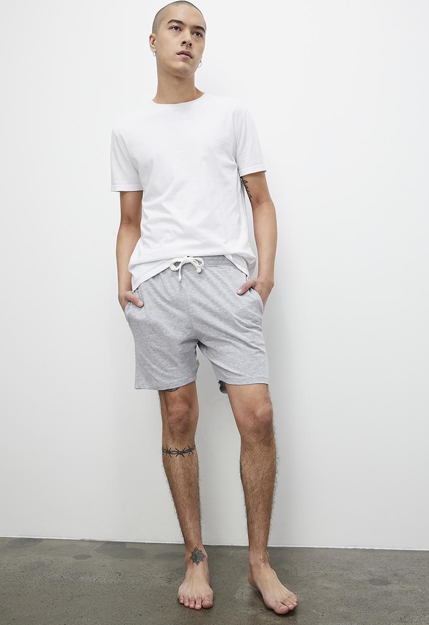Superbalist - Knitted regular lounge short - grey melange
