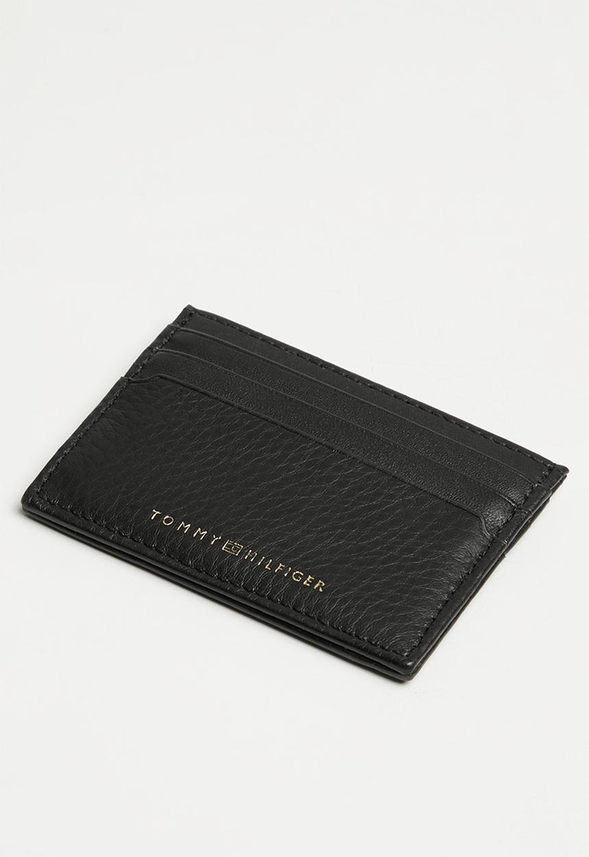 Tommy Hilfiger - Th premium leather cc holder - black