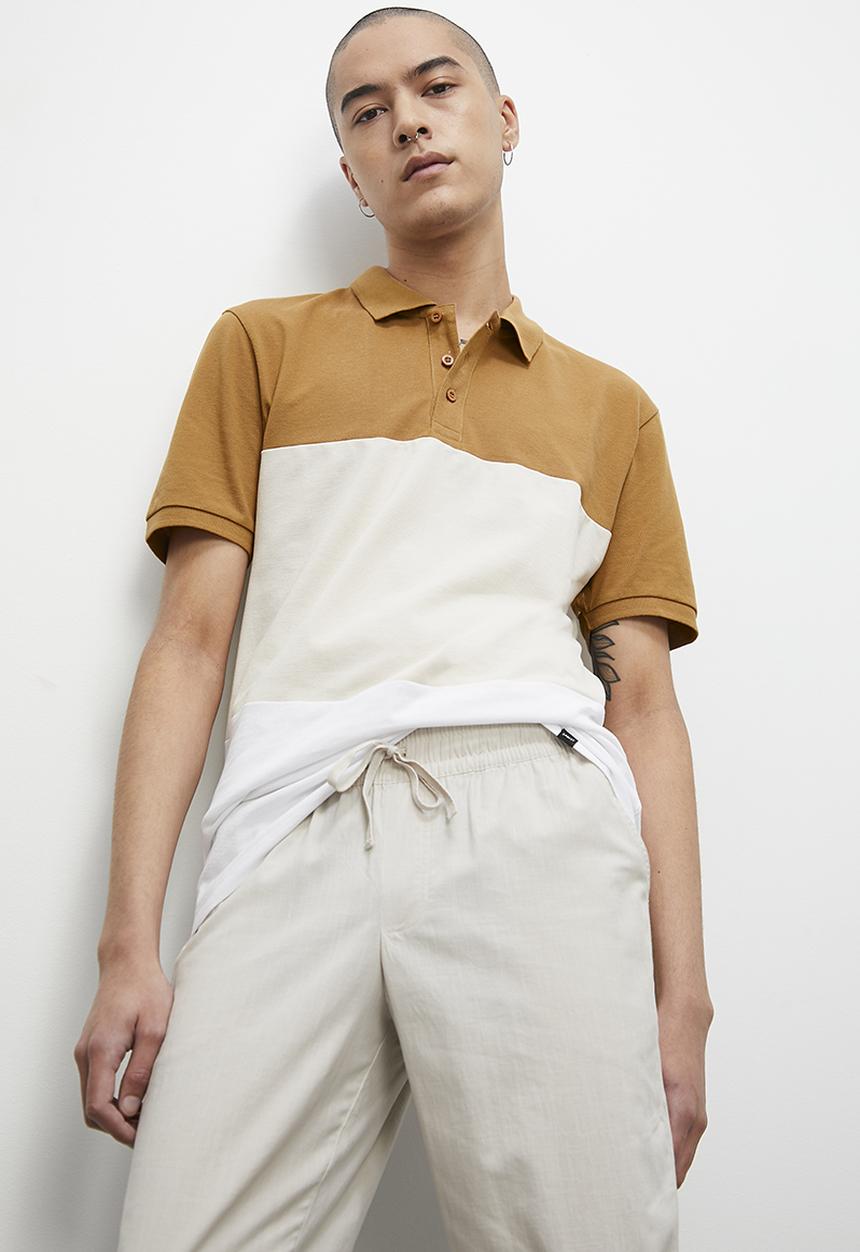 Superbalist - Luka colour block piquet golfer - multi