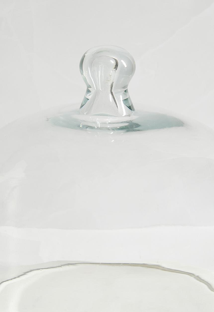 Sixth Floor - Stella marble cake dome - white & clear