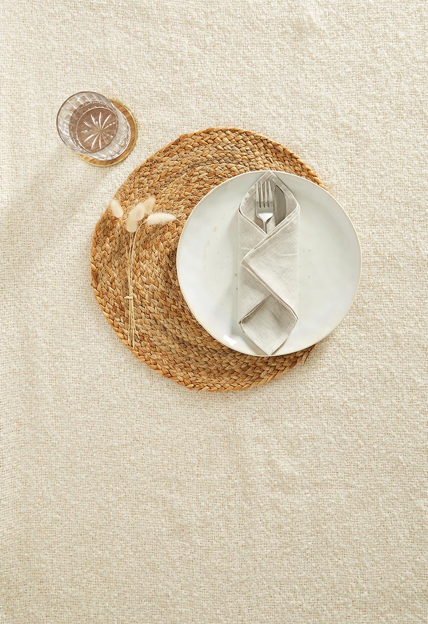 Sixth Floor - Sumba round placemat set of 4 - natural