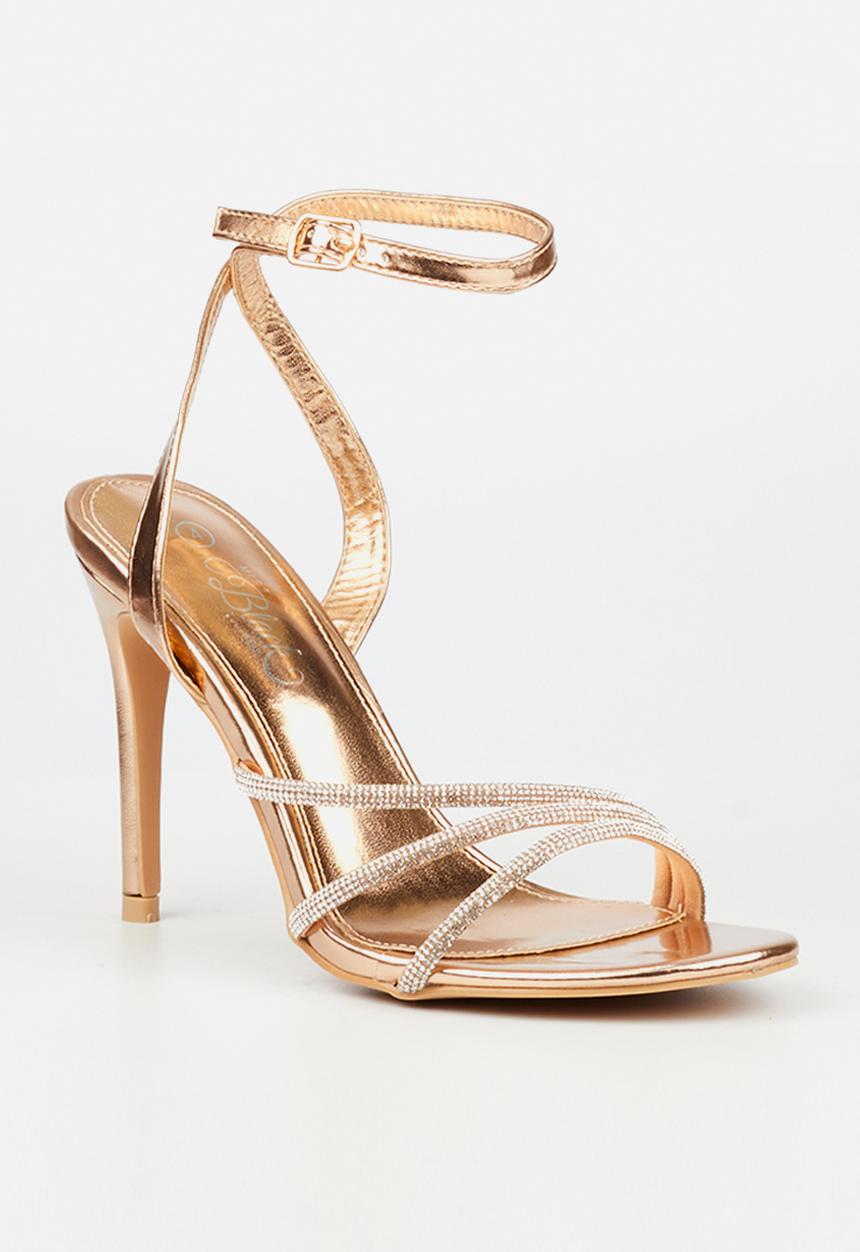 Miss Black - Jazz 10 stiletto heel - rose gold