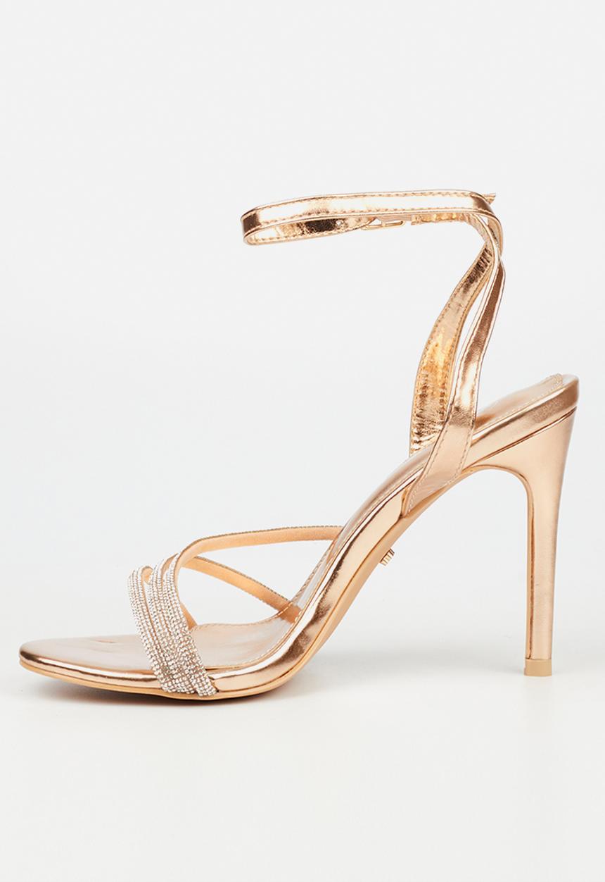 Miss Black - Jazz 10 stiletto heel - rose gold
