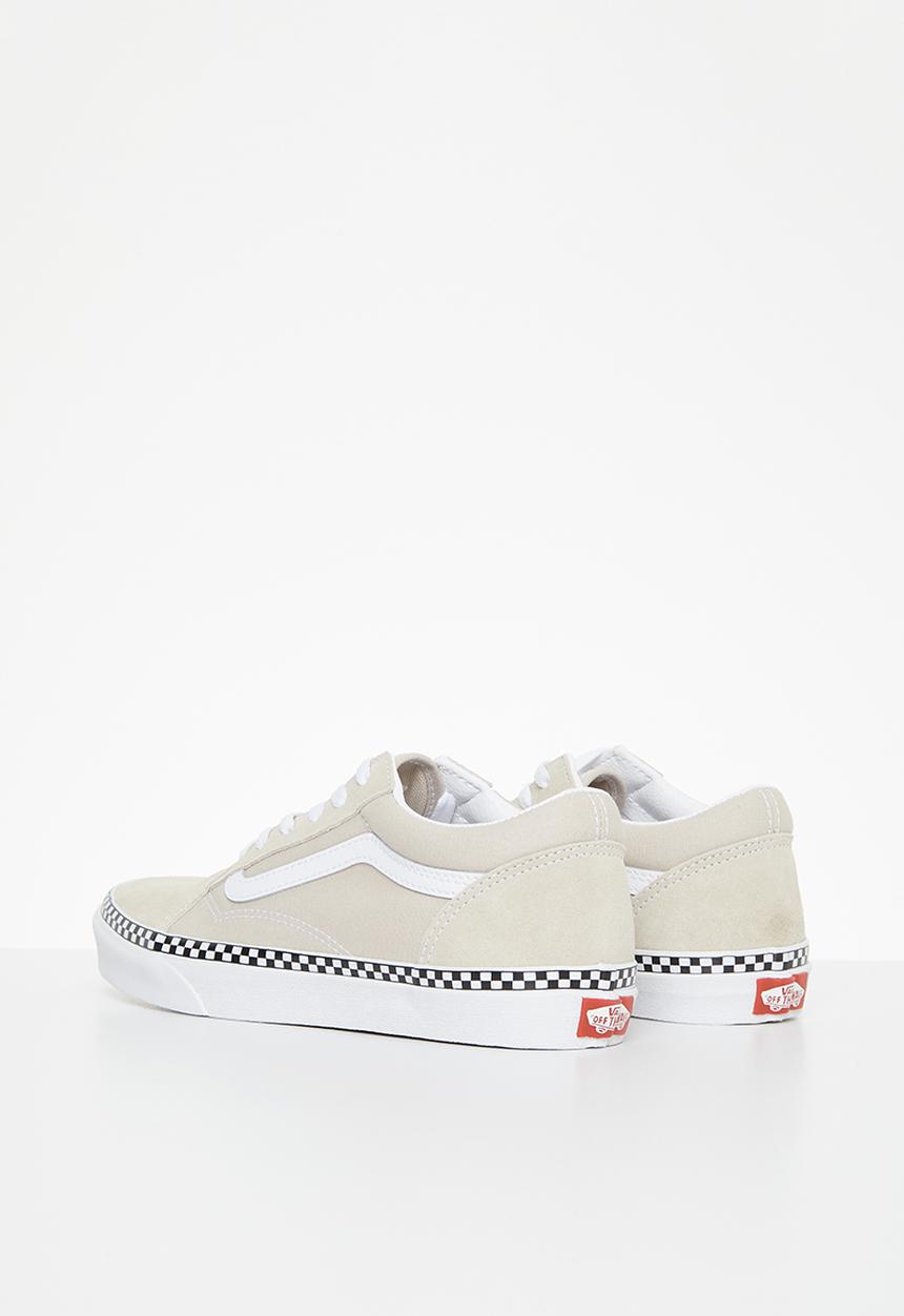 Vans - Jn old skool -  checkerboard foxing french oak