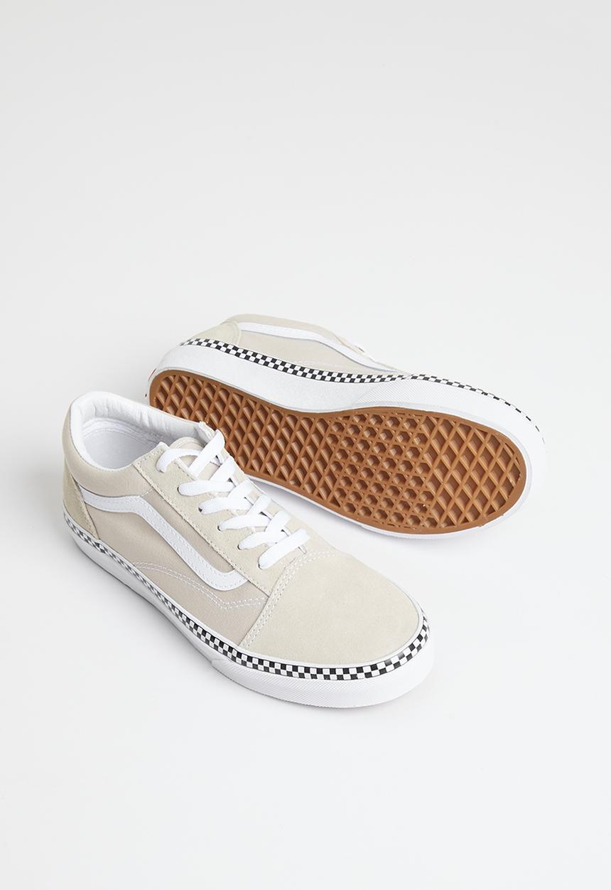 Vans - Jn old skool -  checkerboard foxing french oak