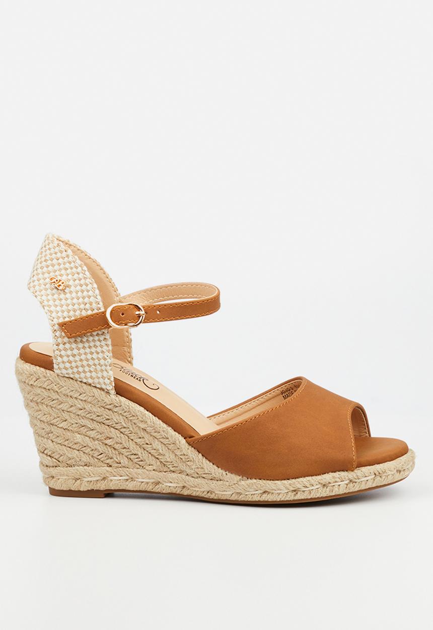 Miss Black - Jojo 2 wedge heel - tan