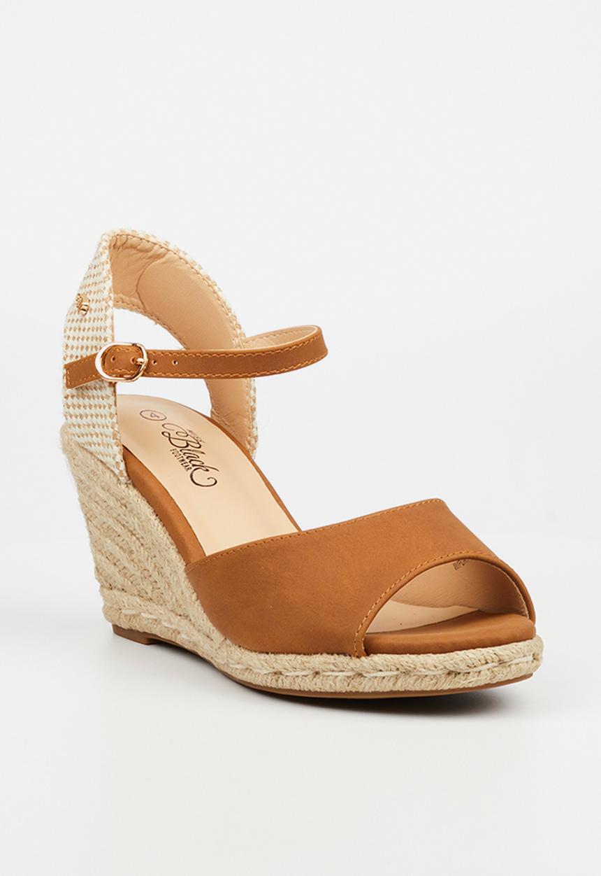 Miss Black - Jojo 2 wedge heel - tan