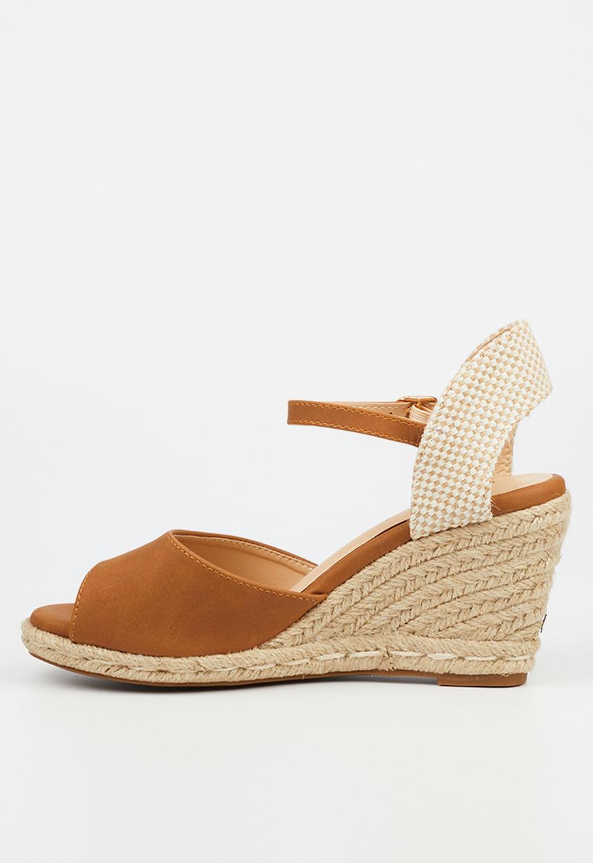 Miss Black - Jojo 2 wedge heel - tan