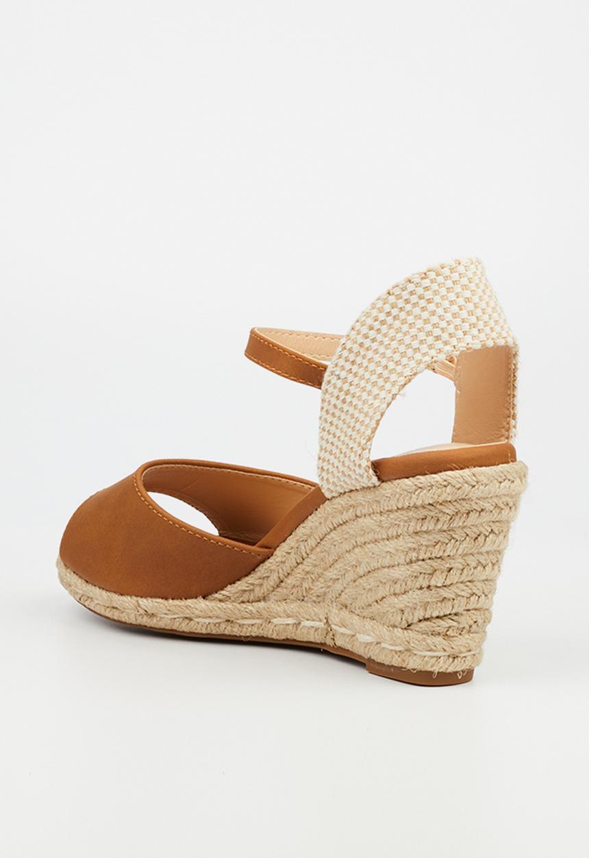 Miss Black - Jojo 2 wedge heel - tan