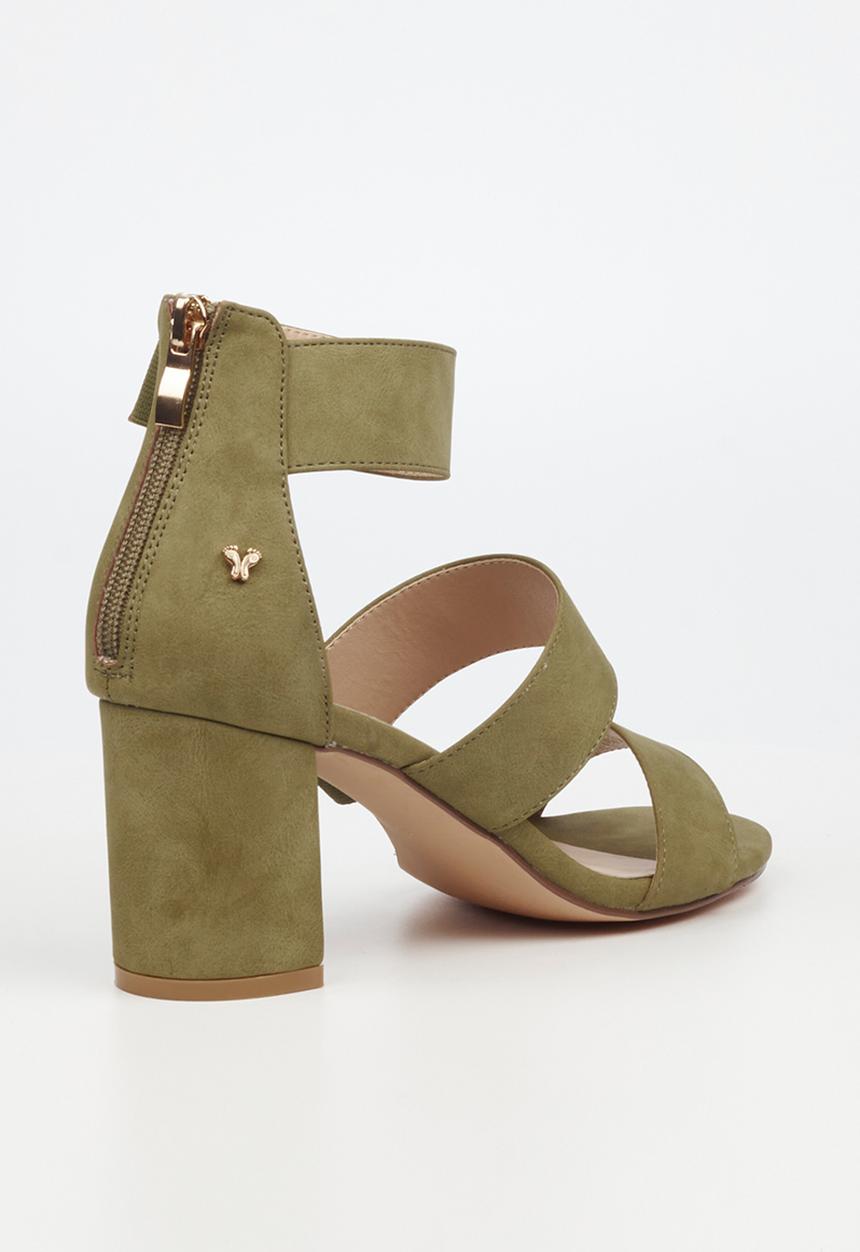 Butterfly Feet - Skyler 1 block heel - olive