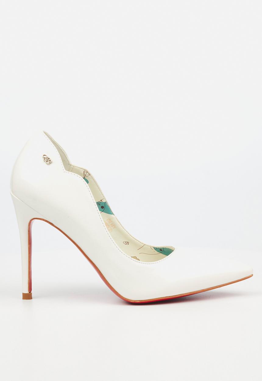 Miss Black - Lola 1 court heel - white