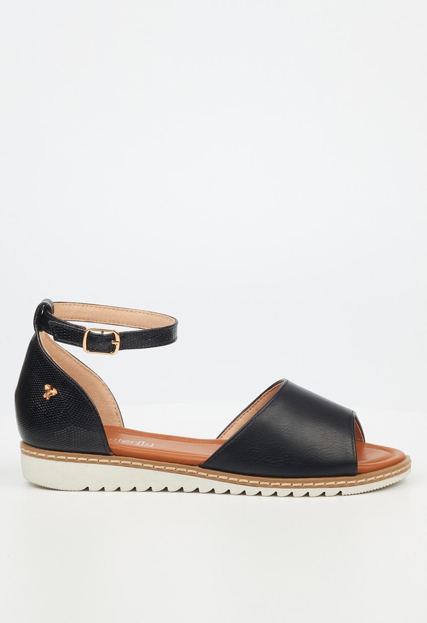 Butterfly Feet - Walnut 2 sandal - black