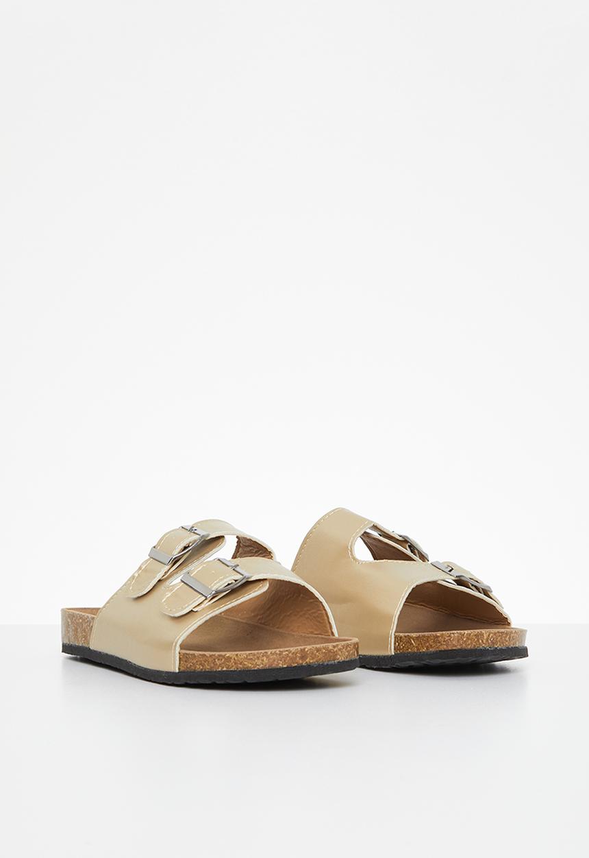 Pop Candy - Girls twin strap sandals - gold