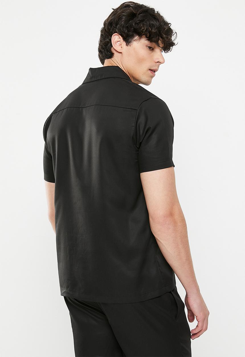 Calvin Klein - Short sleeve button down - black