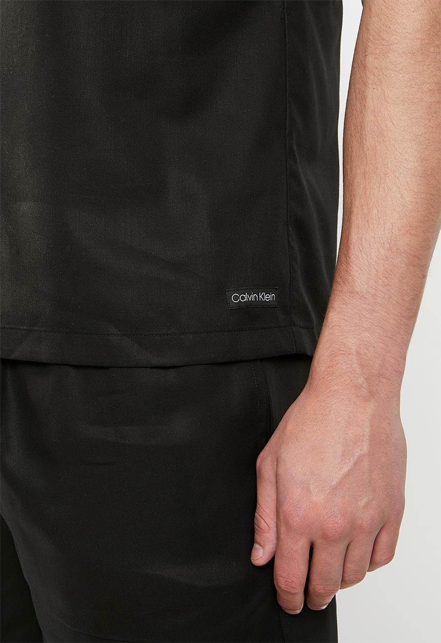 Calvin Klein - Short sleeve button down - black